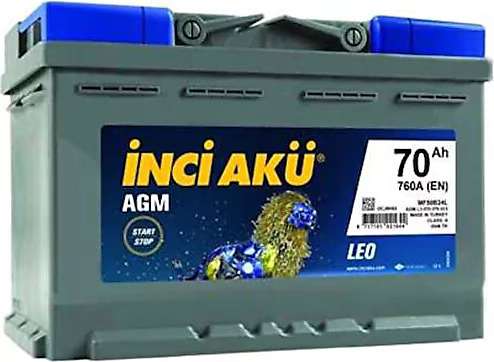 İNCİ AKÜ AGM LEO 70AH