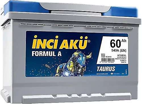 İnci Akü 12V 60Ah Formul A Taurus