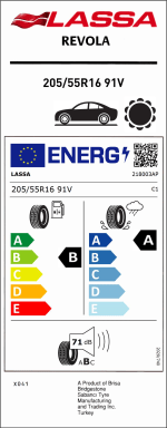 205/55R16 Lassa Revola 91V