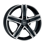 6.5X15 5X98 15256 NAPOLI ET35 58.1 BLACK DIAMOND