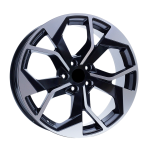8.5X19 5X112 19252 RS-01 ET35 66.50 MATT BLACK DIAMOND